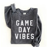 "Game Day Vibes" Thermal Vintage Pullover