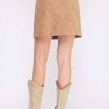 Vegan Leather Mini Skirt