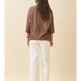 Raw Hem Wide Leg Denim Pant
