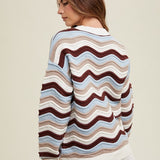 Multicolor Wavy Sweater