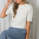 Argyle Textured Sweater