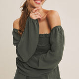 Convertible Babydoll Blouse