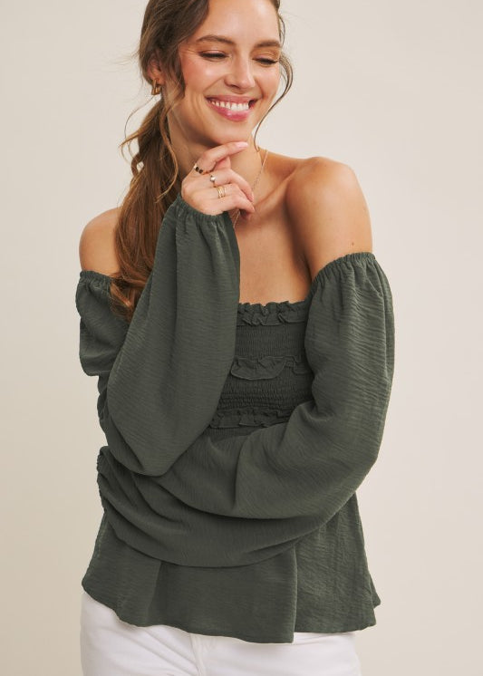 Convertible Babydoll Blouse