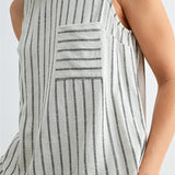 Contrast Stripe Tank Blouse