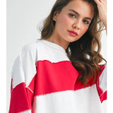 Contrast Panel Slouchy Top