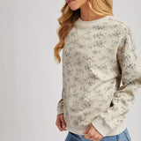 Vintage Ditsty Print Sweatshirt