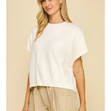 Drop Shoulder Sweater Top