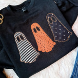 Spooky Ghosts Embroidered Sweatshirt