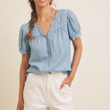 Mineral Wash Tencel Top