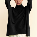 Loose Fit Turtle Neck Sweater