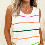 Silly In Stripe Sweater Tank