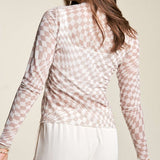 Checkerboard Mesh Layering Top