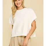 Drop Shoulder Sweater Top