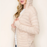 Crochet-like Hooded Cardi