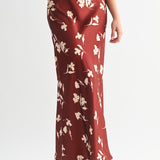 Bias Cut Floral Skirt
