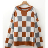 Check Mate Drop Sleeve Sweater (Plus)