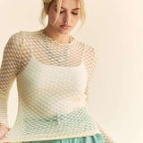 Crispin Lace Mesh Layering Top