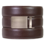 Espresso Leather Ratchet Belt & Buckle Set (Tough Apparel)