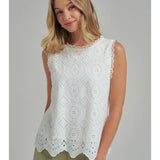 Date Night Eyelet Top