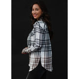 Bleach Dipped Plaid Flannel