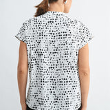 Polka Dot Dolman Blouse