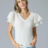 Whisper V Neck Top