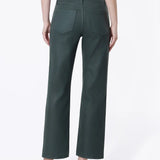 Victoria Coated Color Crop Straight Jean (Vervet)