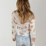 Malani Floral Mesh Top