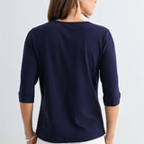 Elbow Sleeve Knit Top