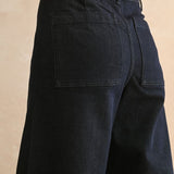 Indigo Denim Wide Leg Trouser