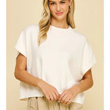 Drop Shoulder Sweater Top