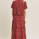 Brunch Date Floral Midi Skirt