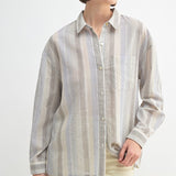 Multi Stripe Oversized Button Down