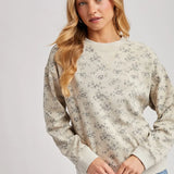 Vintage Ditsty Print Sweatshirt