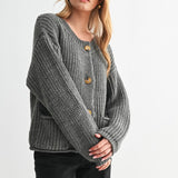 Chunky Knit Sweater Cardigan