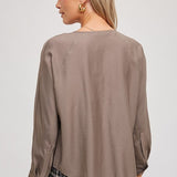 Tie Front Dolman Blouse