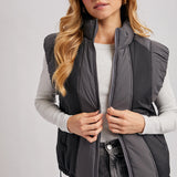 Color Contrast Puffer Vest