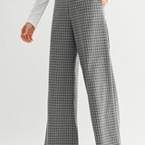 Plaid Wide Leg Pant