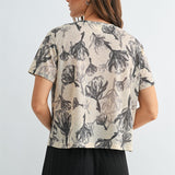 Floral Print Knit Top