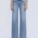 Aileeah Slim Wide Leg Jean (Vervet)