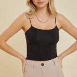 Cropped Spaghetti Strap Tank