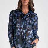 Falling For Florals Button Down Blouse