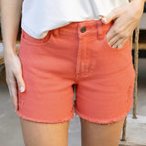 Casual Colored Denim Short (Grace & Lace)