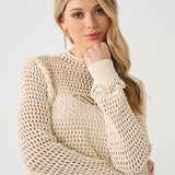 Mockneck Crochet Sweater (Dex)