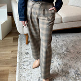 High Rise Crop Trouser w/ Drawstring (Liverpool)