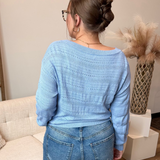 Open Knit Pullover Top