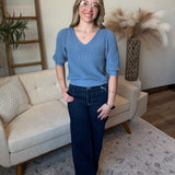 Puffy Sleeve Sweater Top (Dex)