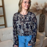 Snake Print Blouse (Dex)