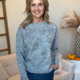 Embroidered Floral Knit Sweater