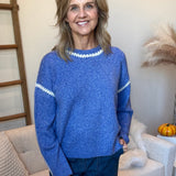 Stitch Embroidered Knit Sweater